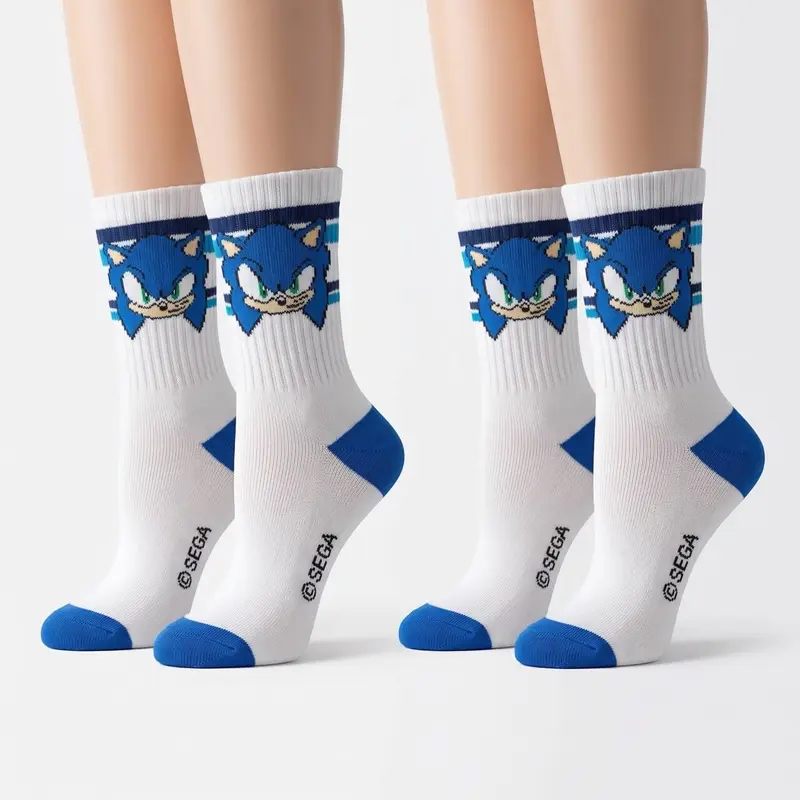2 Coppie di Calzini Spugna Sport Sonic