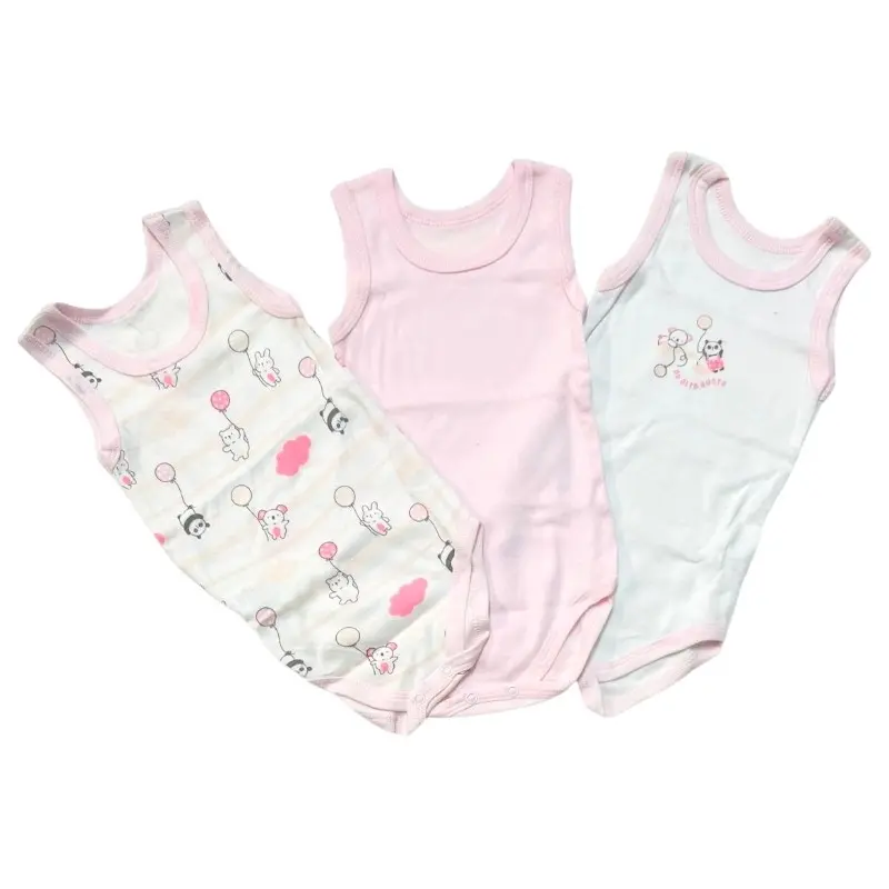 3 Body Canotta 100% Cotone Pastello