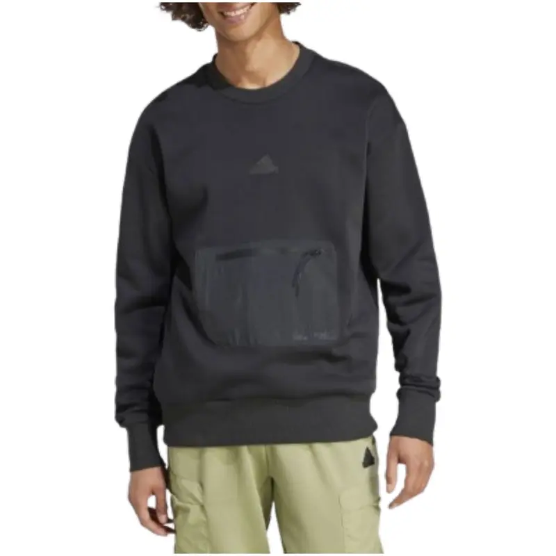 Adidas Felpa Uomo Adidas IY1521 black  Nero