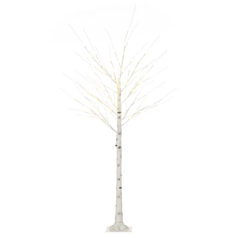 Albero di Natale Bianco 180 cm con Luci LED