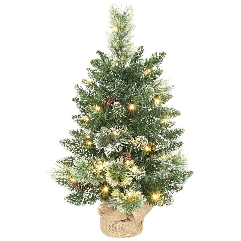 Albero di Natale Mini 60 cm con 35 Luci LED
