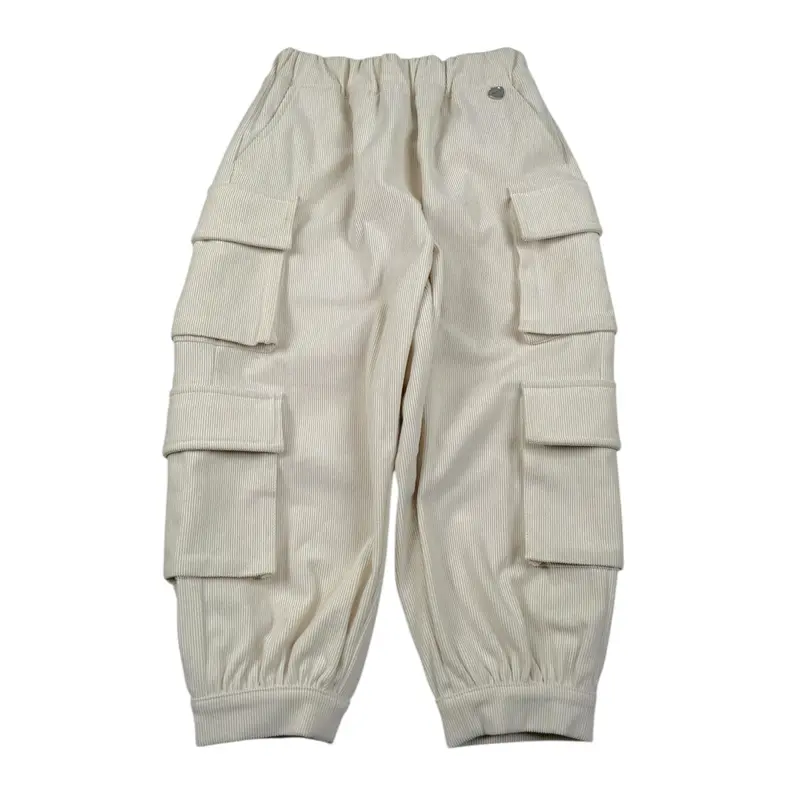 Alice Pi Pantalone Tinta Unuta Beige per Bambina