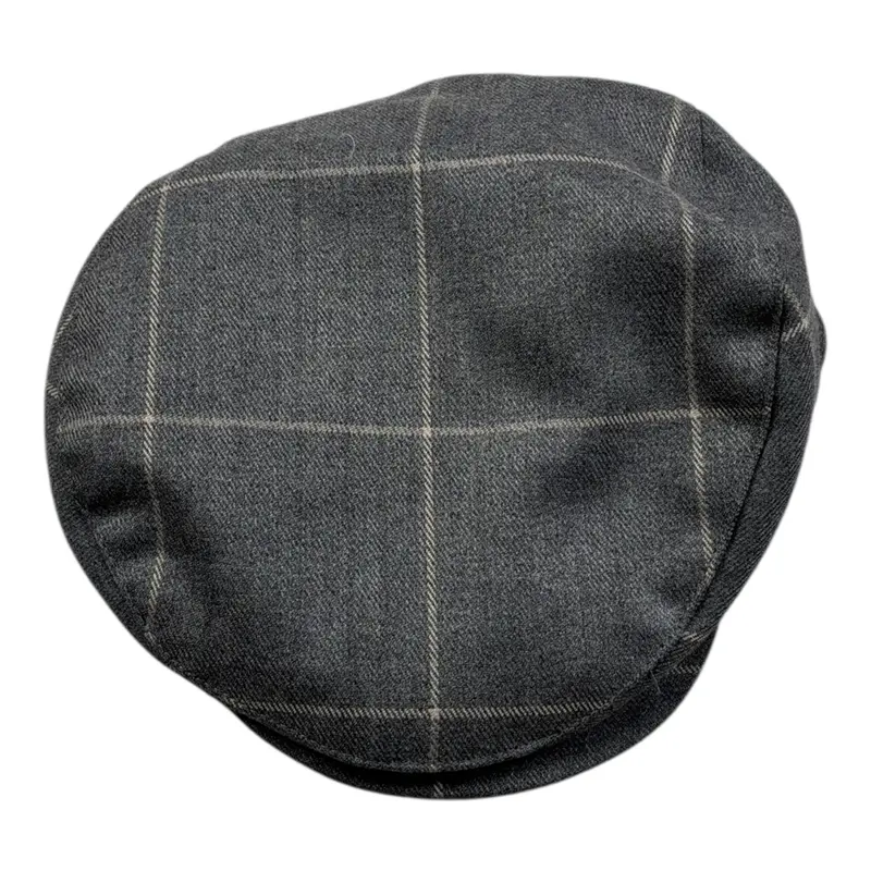 Ambaraba' Cappello Modello Coppola tinta unita con Fantasia Grigio per Neonato
