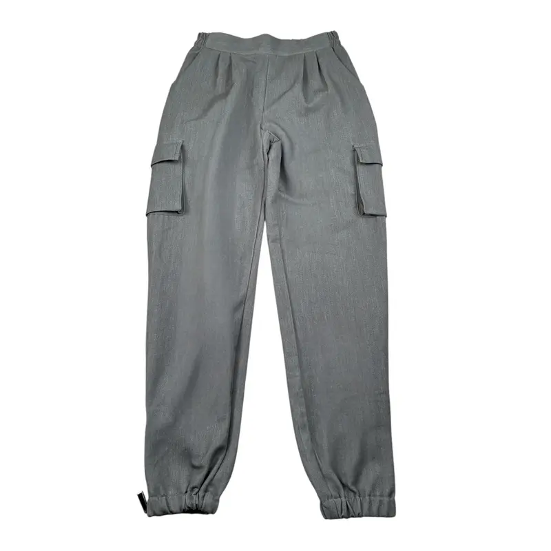 Amiuni Pantalone tinta unita con Elastico In Vita Grigio per Bambina