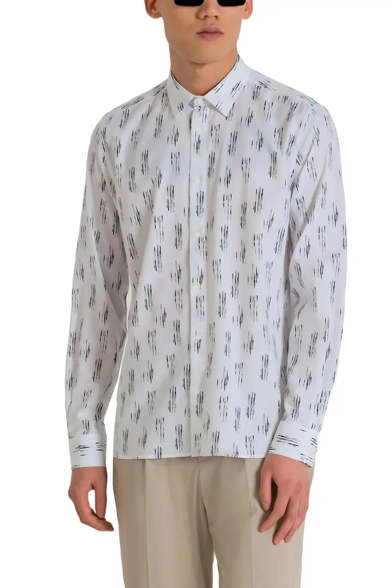 Antony Morato Camicia Uomo Antony Morato MMSL00614-FA430593 white Bianco
