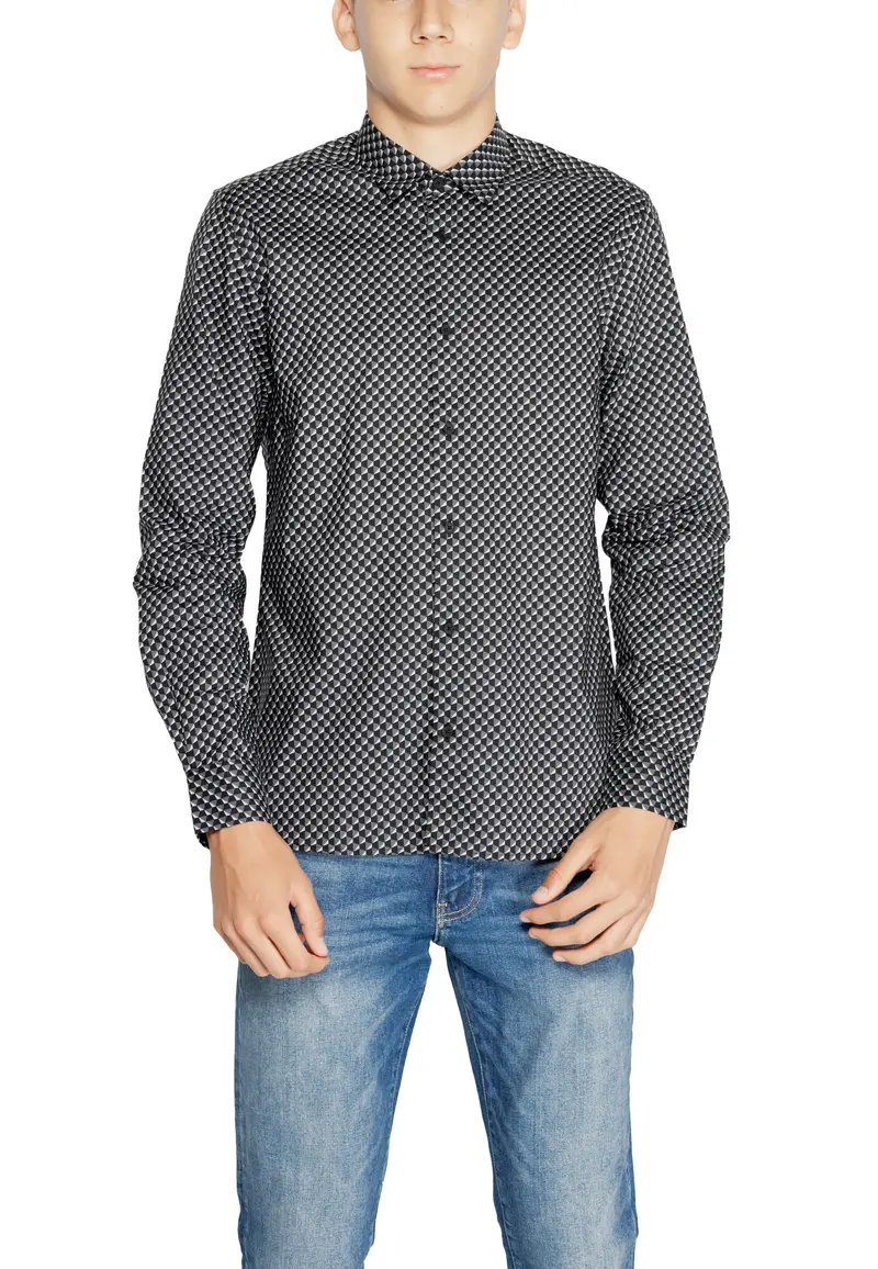 Antony Morato Camicia Uomo Antony Morato MMSL00614-FA430623 grey Grigio