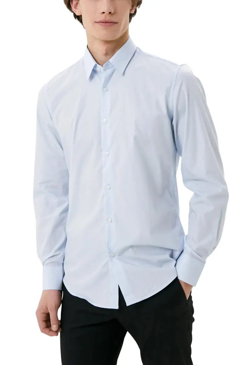 Antony Morato Camicia Uomo Antony Morato MMSL00628-FA400078 light blue Azzurro