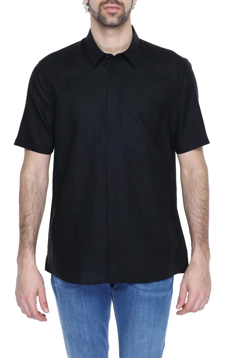 Antony Morato Camicia Uomo Antony Morato MMSS00184-FA400094 black Nero