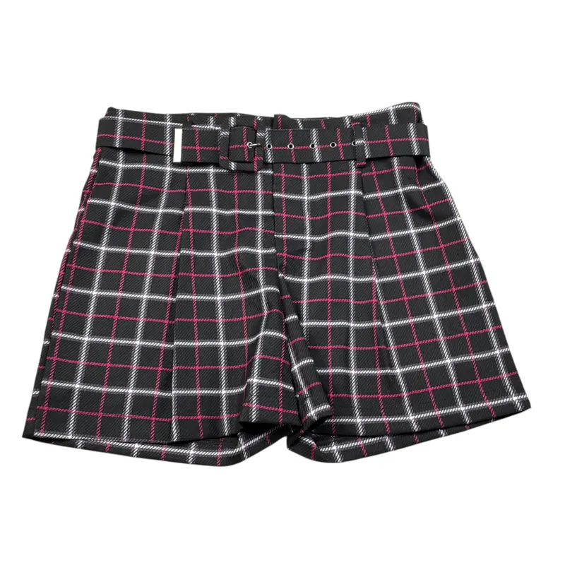 Artigli Short tinta unita con Cintura Nero per Bambina