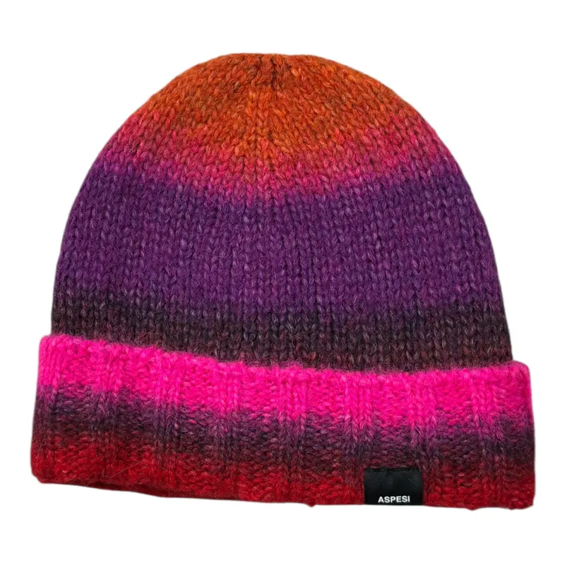 Aspesi Cappello Multicolor con Pon Pon Multicolor per Bambina