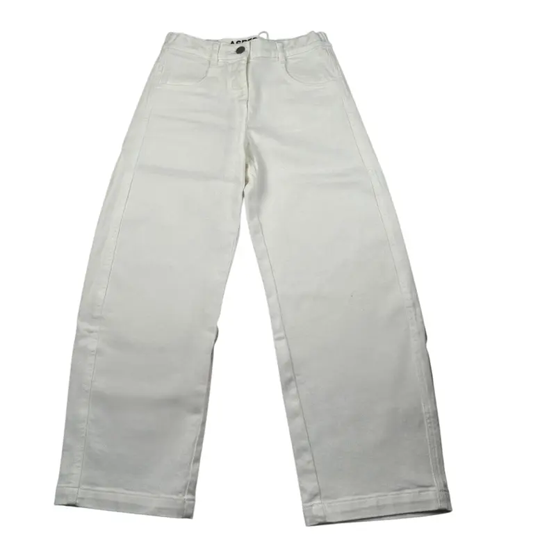 Aspesi Jeans tinta unita con Girovita Regolabile Bianco per Bambino