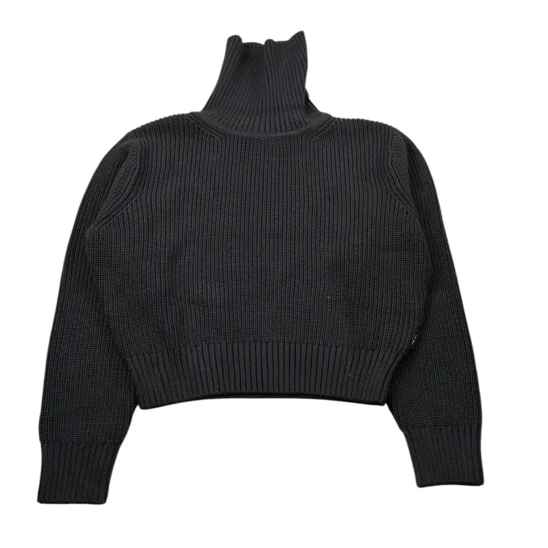 Aspesi Maglia Collo Alto tinta unita Nero per Bambina