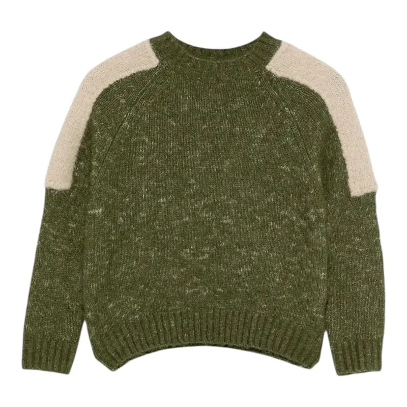 Aspesi Maglia tinta unita Mezzo Collo Verde per Bambino