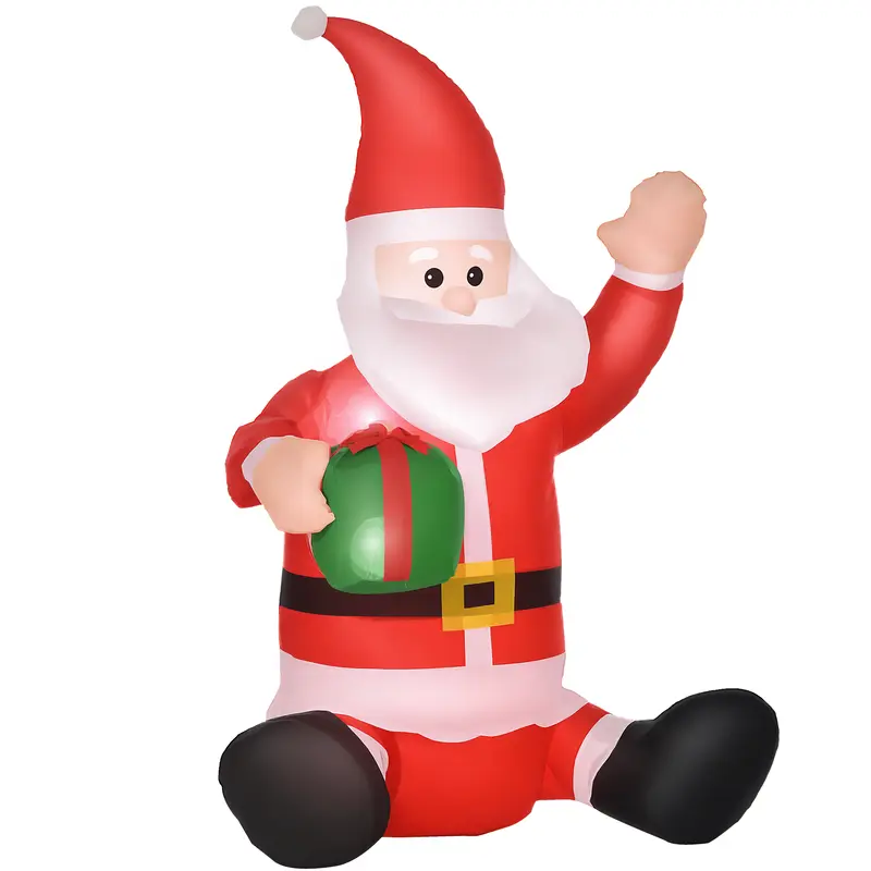 Babbo Natale Gonfiabile Impermeabile 120 cm con Luci LED