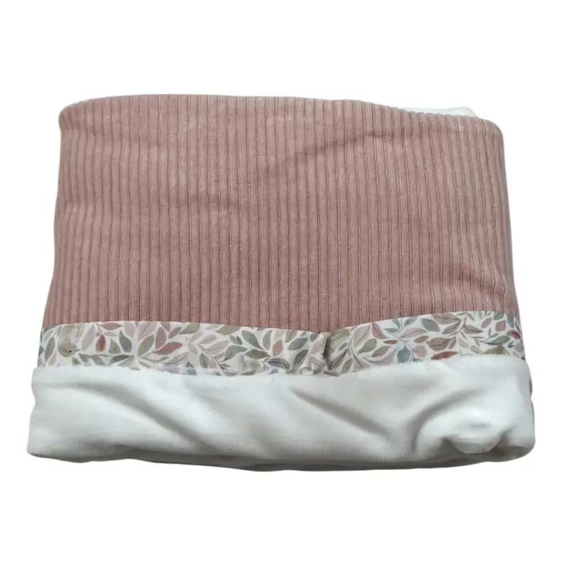 Baby Vip Coperta Bicolore Bianco/Rosa per Neonata