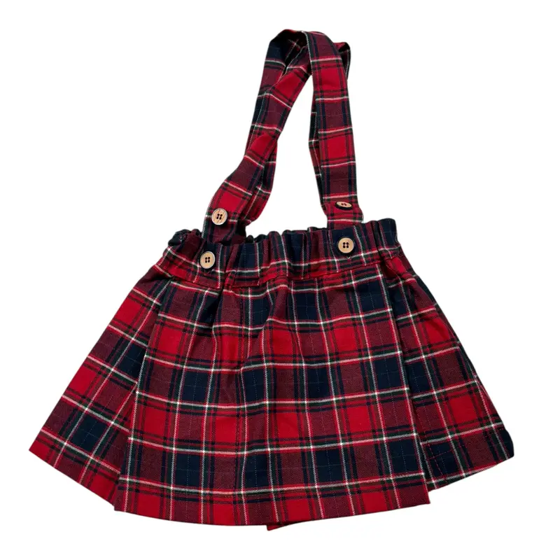 Baby Vip Gonna Fantasia Scozzese Rosso per Neonata