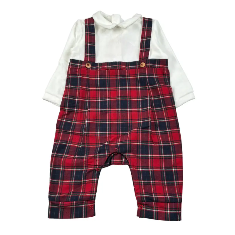 Baby Vip Tutina Manica Lunga Tricolore Rosso per Neonato