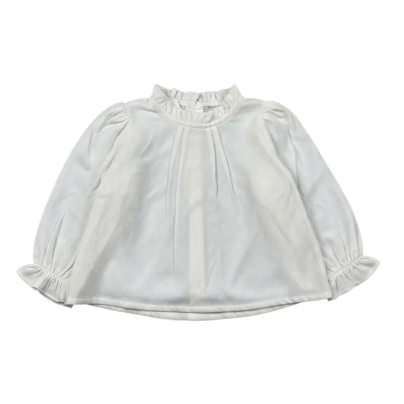 Babyvip Camicia Manica Lunga tinta unita Panna per Neonata