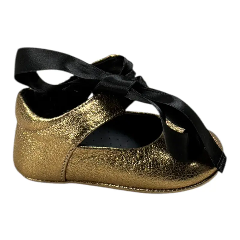 Balmain Ballerina tinta unita con Fiocco Oro per Neonata