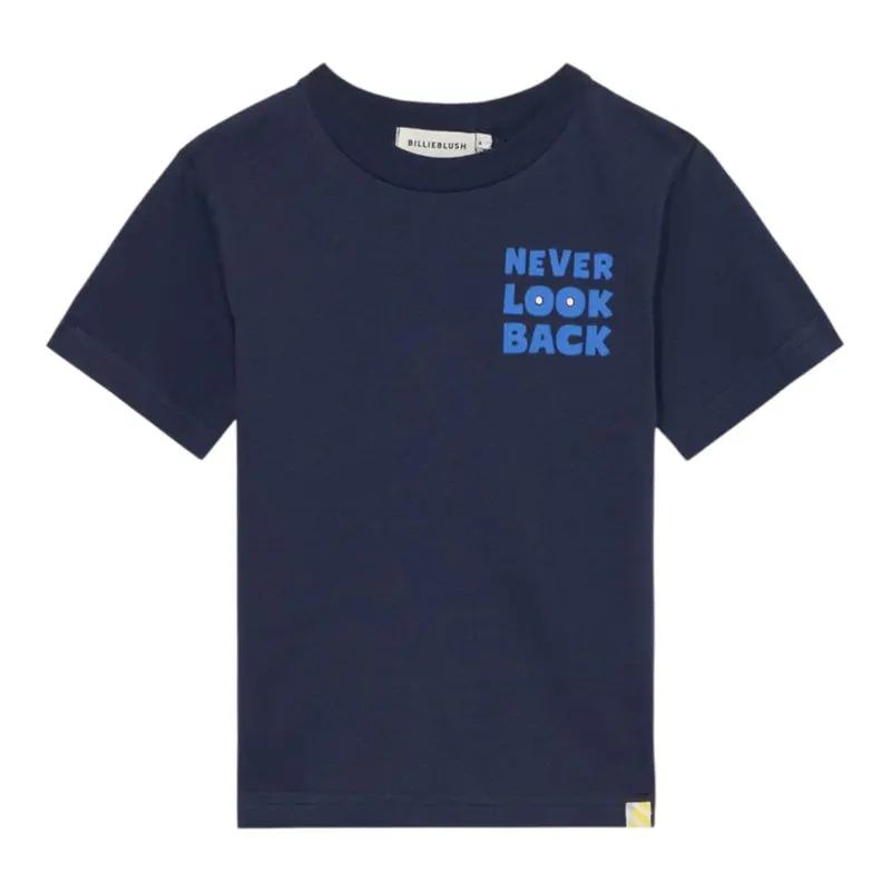 Billieblush T-Shirt tinta unita con Stampa Blu per Bambino
