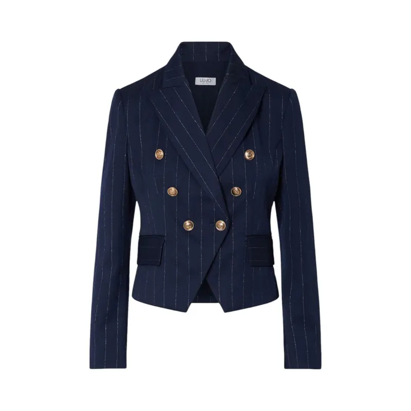 Blazer donna doppiopetto gessato