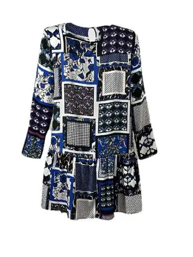 Blu Abito Blugirl Folies BFA3946 scollo a barchetta Blugirl Folies BFA3946 BLU