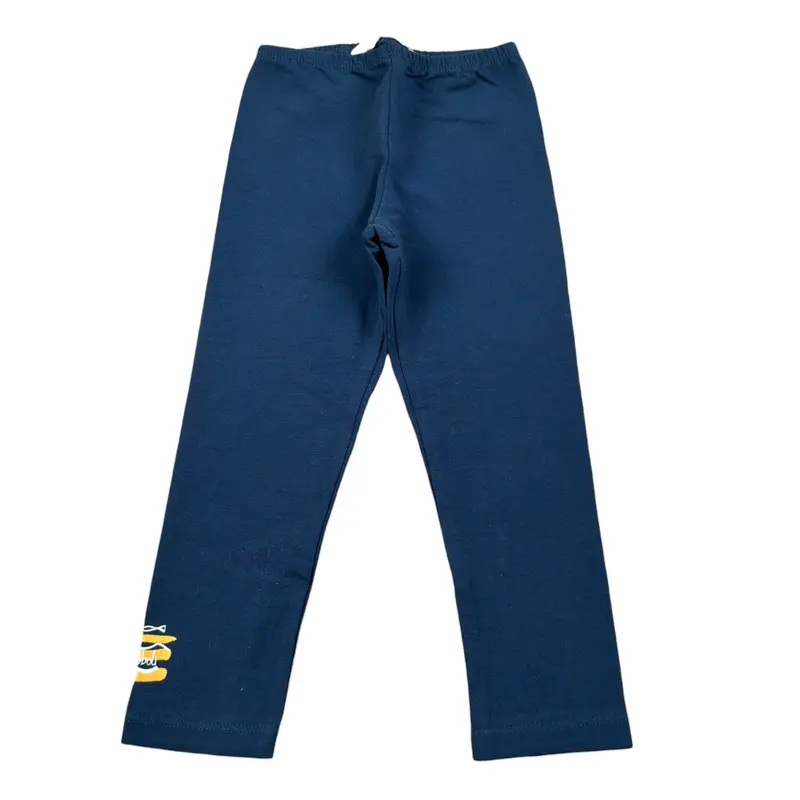 Boboli Leggins tinta unita con Stampa Blu per Neonata