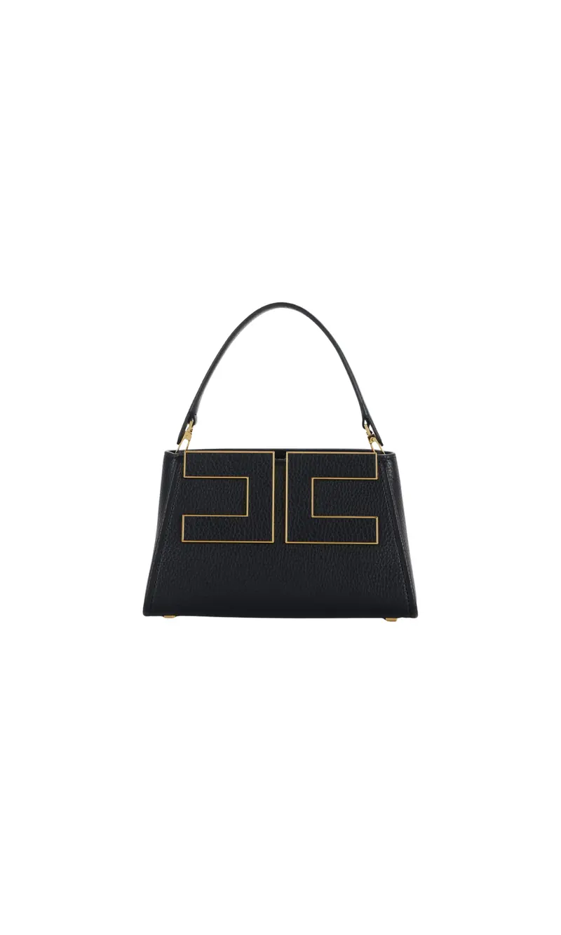 BORSA A MANO CON LOGO S NERO BS07A66E