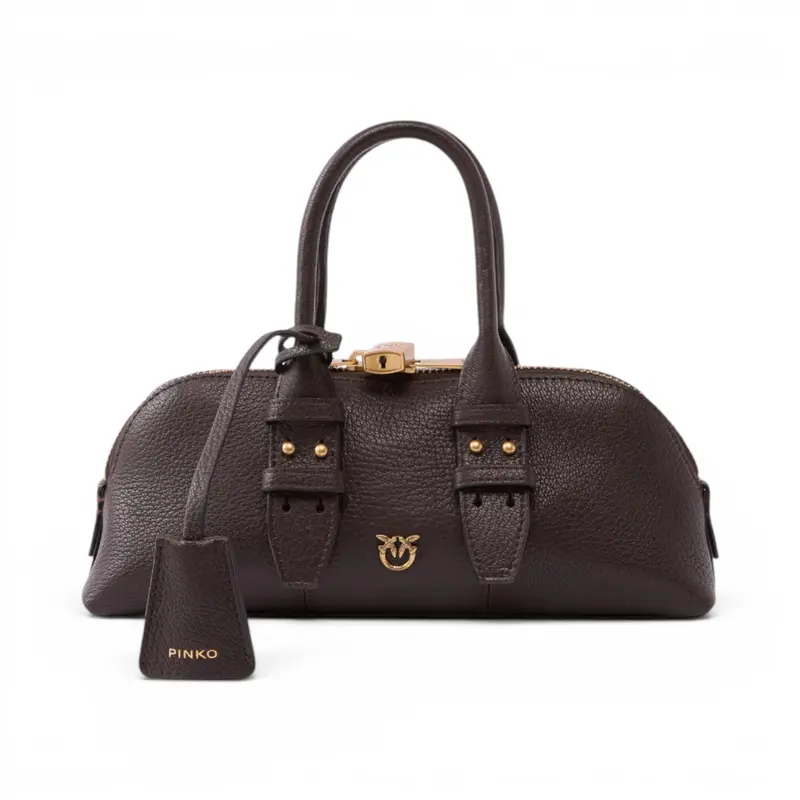 Borsa a mano piccola Escape Bag Horizontal in pelle fiore