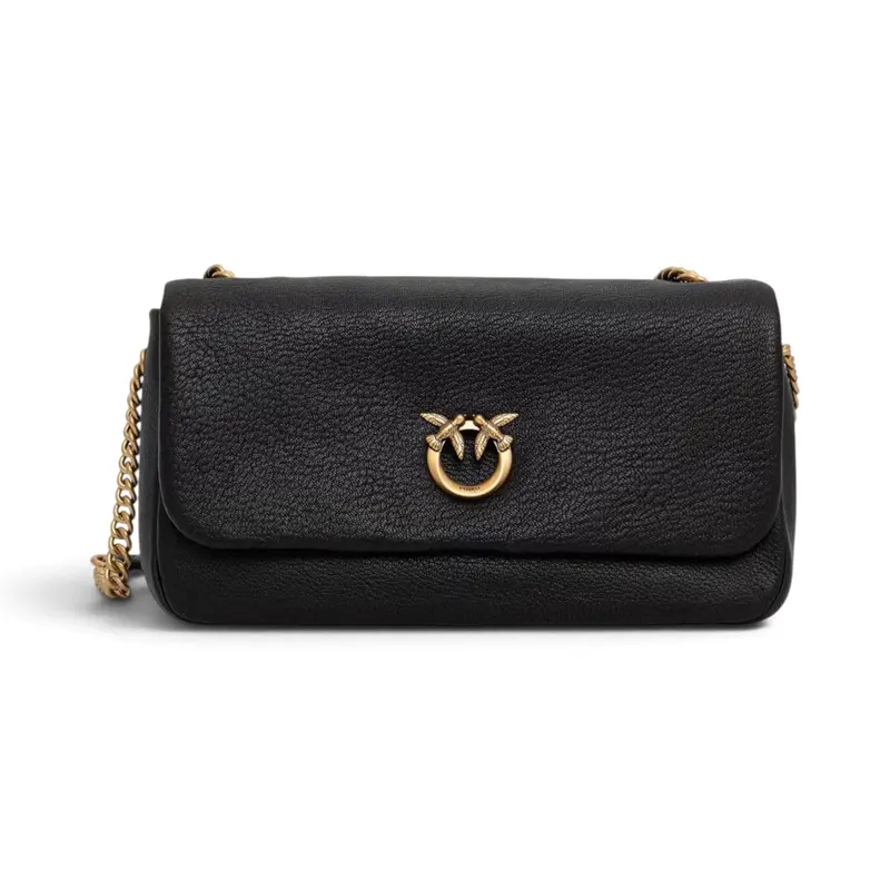Borsa donna a tracolla media Love Bag Click Soft Horizontal in pelle fiore