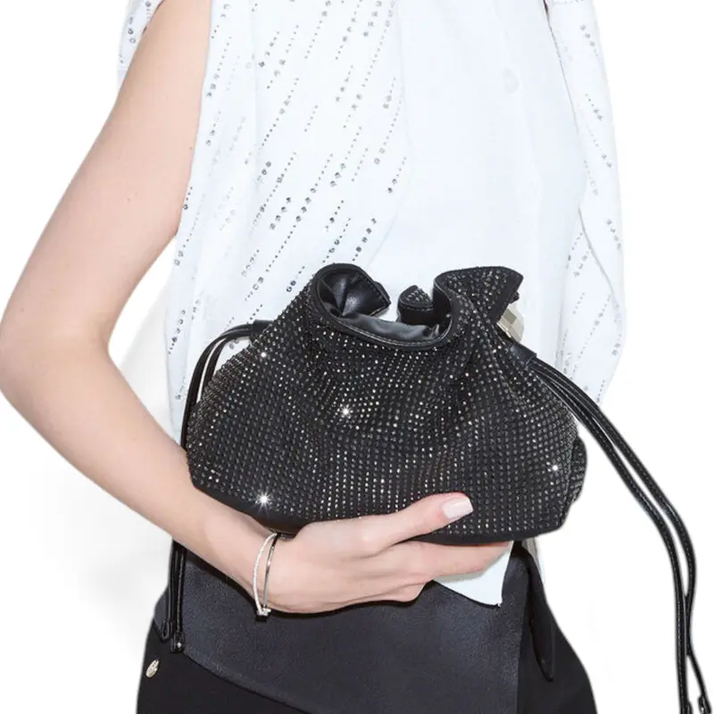 Borsa donna Riccy piccola con strass