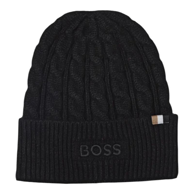 Boss Cappello tinta unita con Logo Nero per Neonato