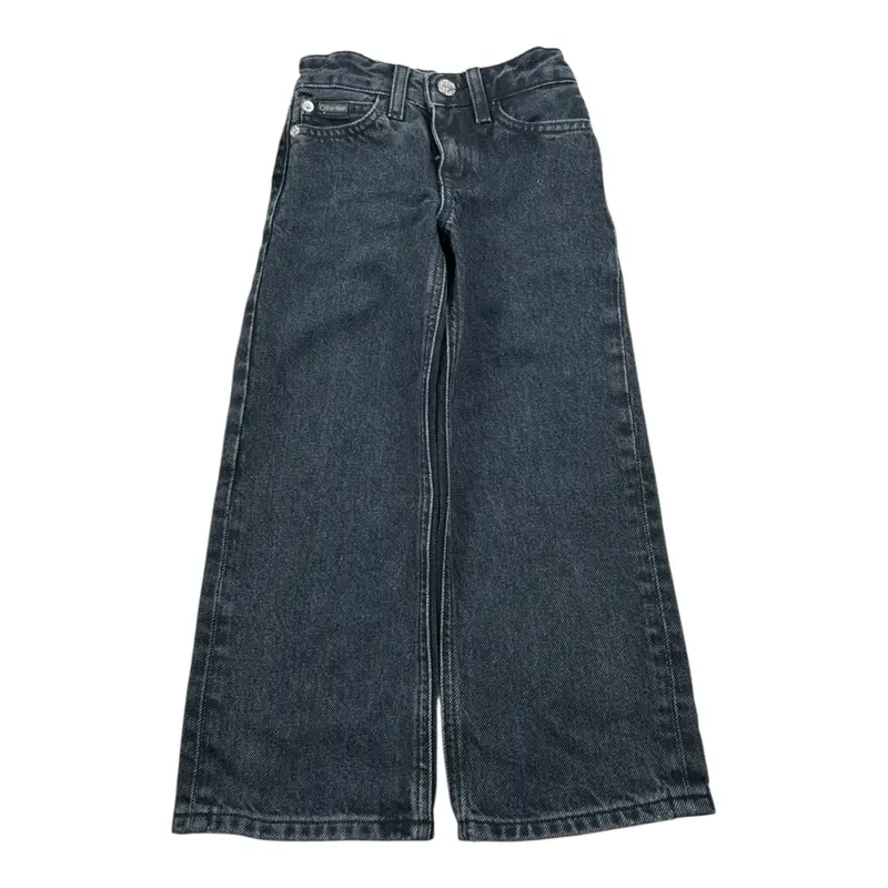 Calvin Klein Jeans tinta unita con Modello A Palazzo Nero per Bambina