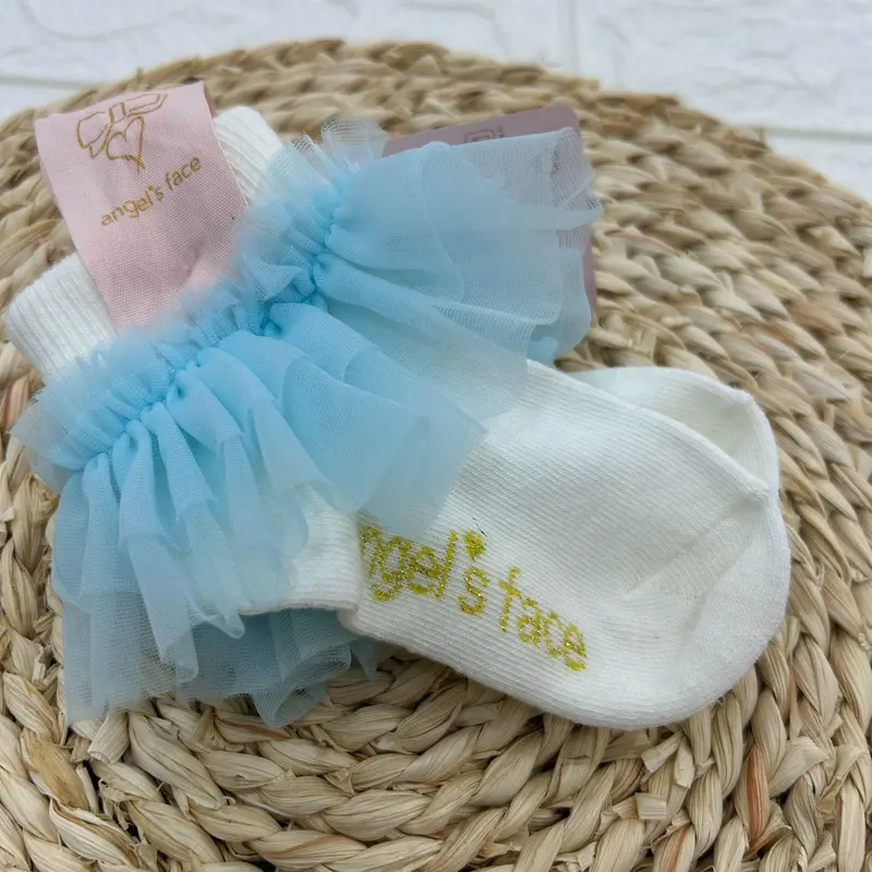 CALZINI CON ROUCHE IN TULLE