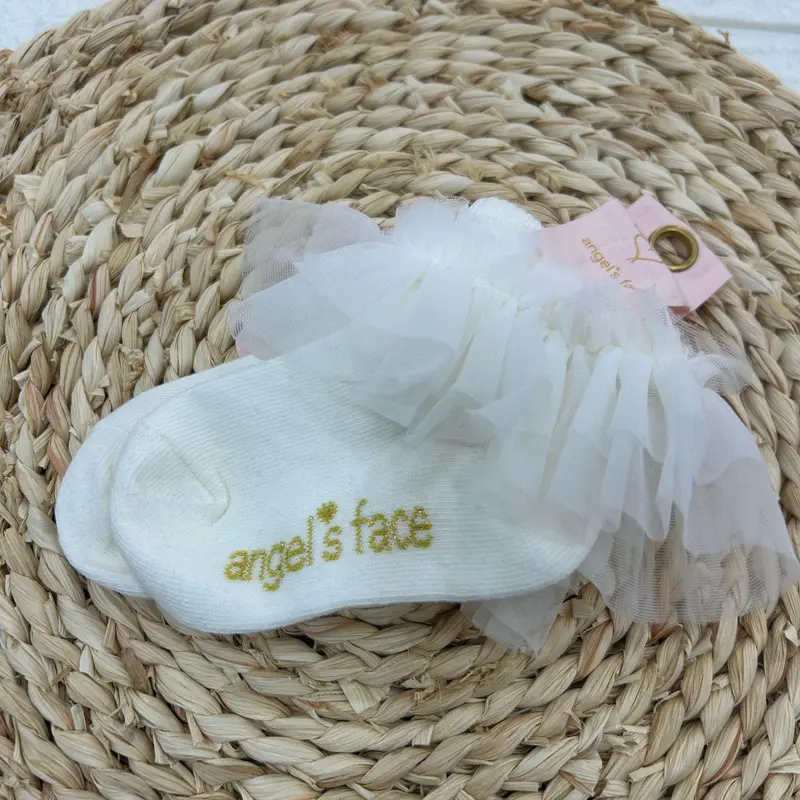 CALZINI CON ROUCHE IN TULLE