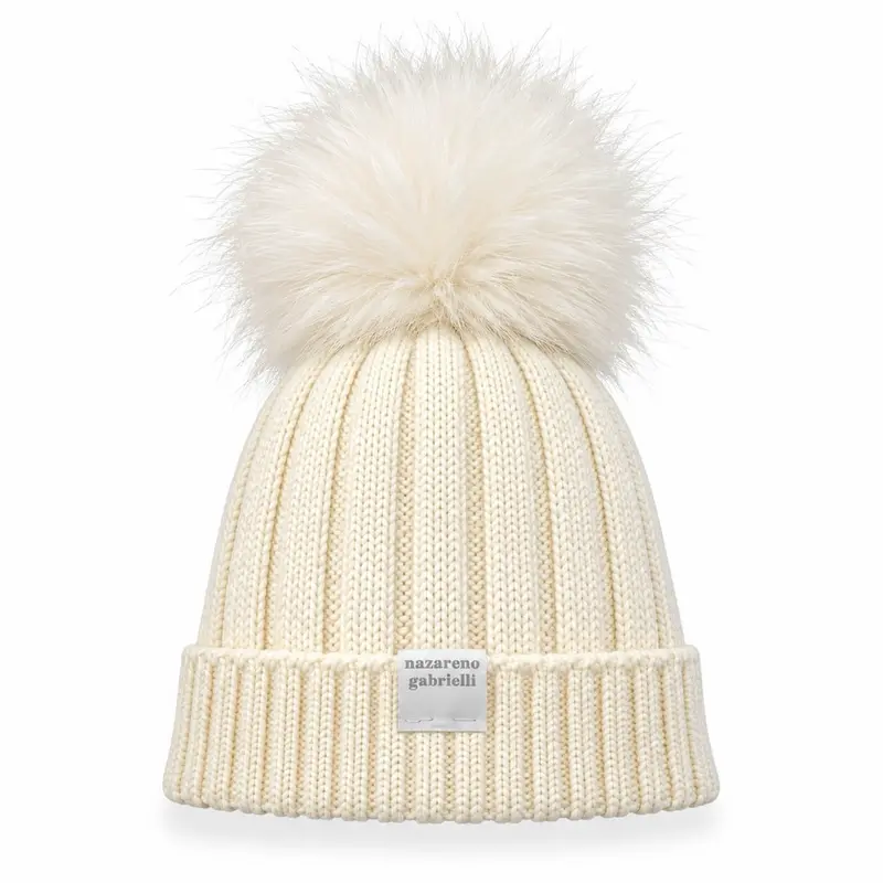 Cappello in Misto Lana Panna