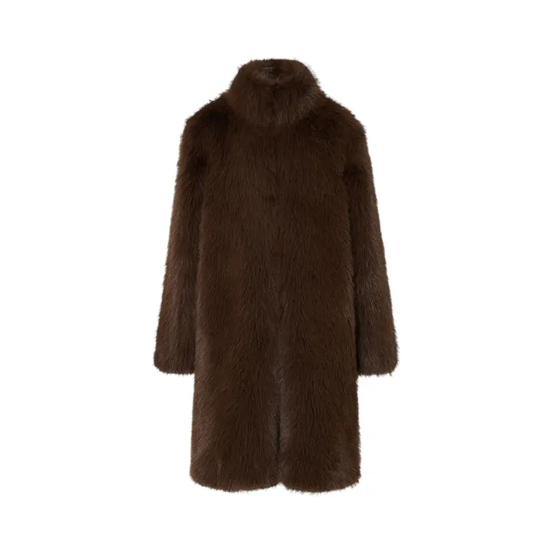 Cappotto donna in pelliccia sintetica
