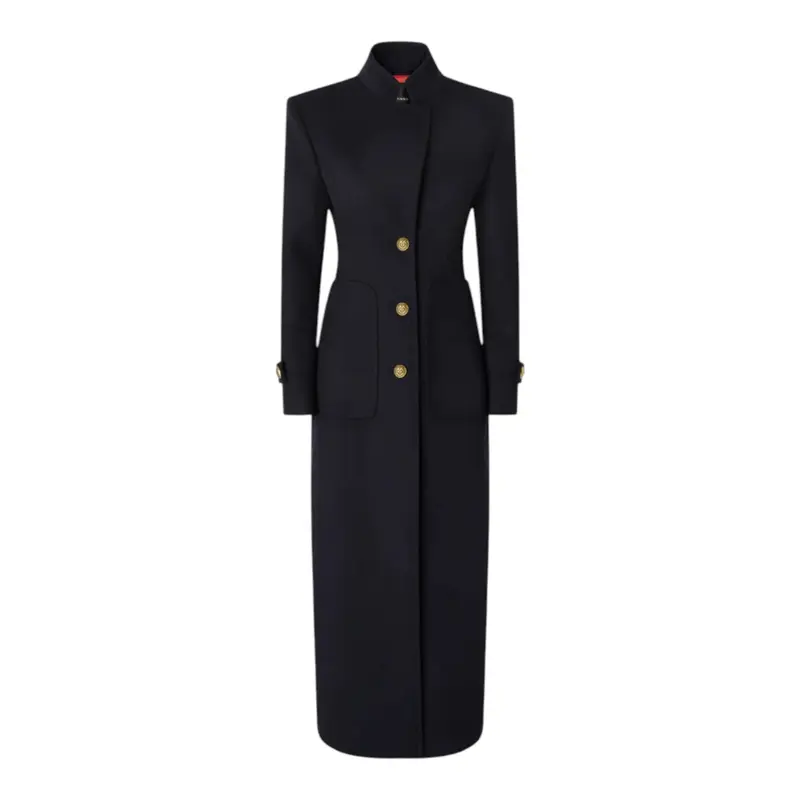 Cappotto Donna lungo in panno di misto lana