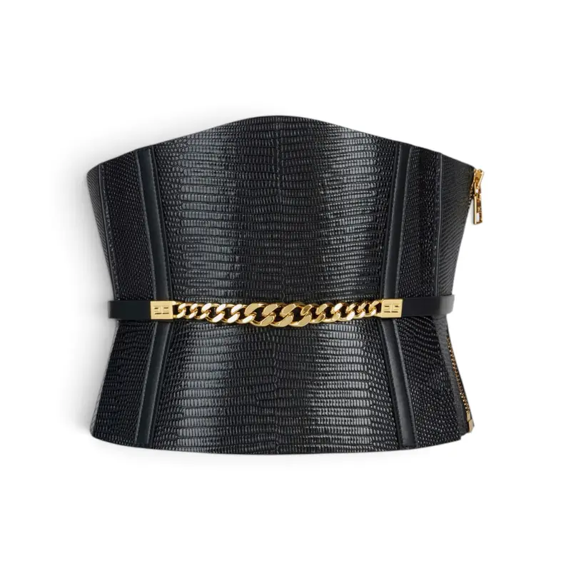 Cintura donna bustier in pelle