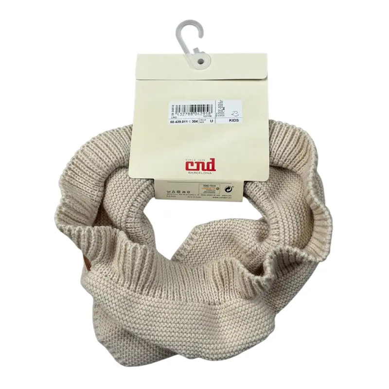 Cnd Sciarpa Modello Scaldacollo tinta unita Beige per Bambina