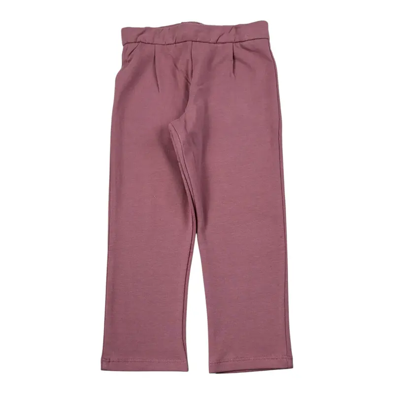 Coccode Pantalone tinta unita con Girovita Regolabile Rosa per Bambina