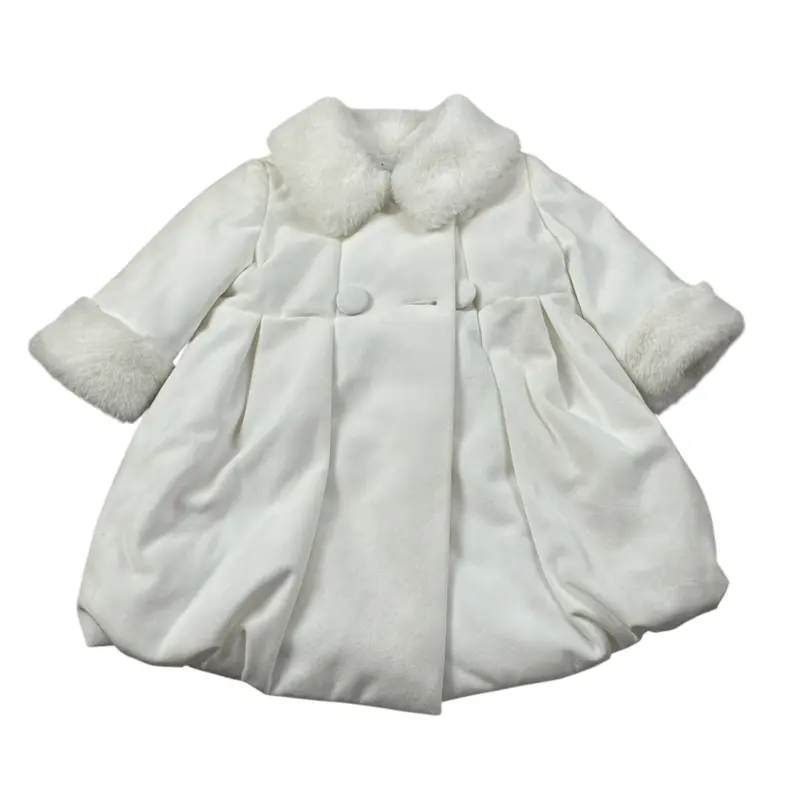 Colori Chiari Cappotto tinta unita Bianco per Neonata
