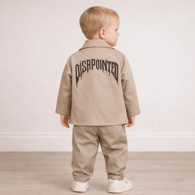 Completo 3 Pezzi Cotone neonato - Retro Stampato