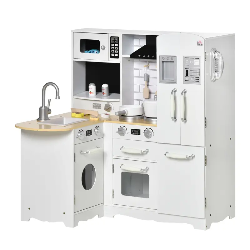 Cucina Giocattolo in Legno per Bambini con 14 Accessori