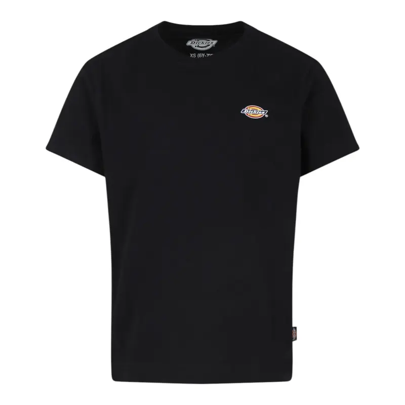 Dickies T-Shirt tinta unita con Logo Nero per Bambino