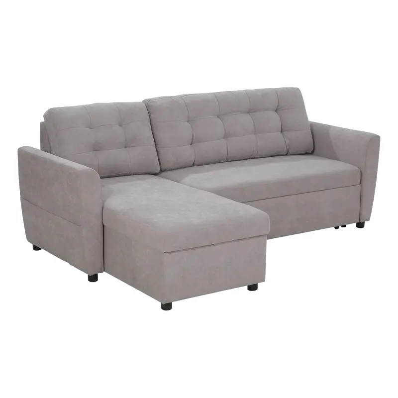 Divano Letto Angolare 3 Posti con Chaise Longue