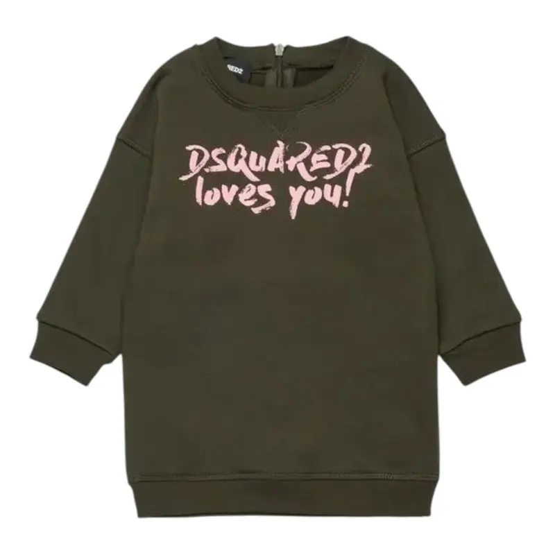 Dsquared2 Abito tinta unita Modello Felpe Verde per Neonata