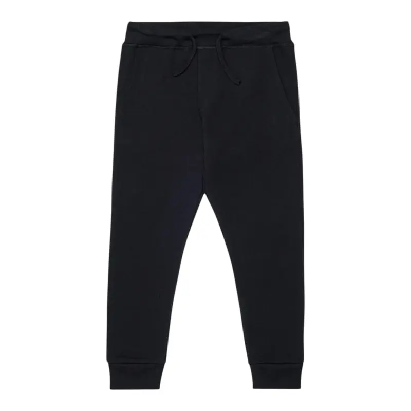 Dsquared2 Pantalone Tuta tinta unita con Logo Nero per Bambino