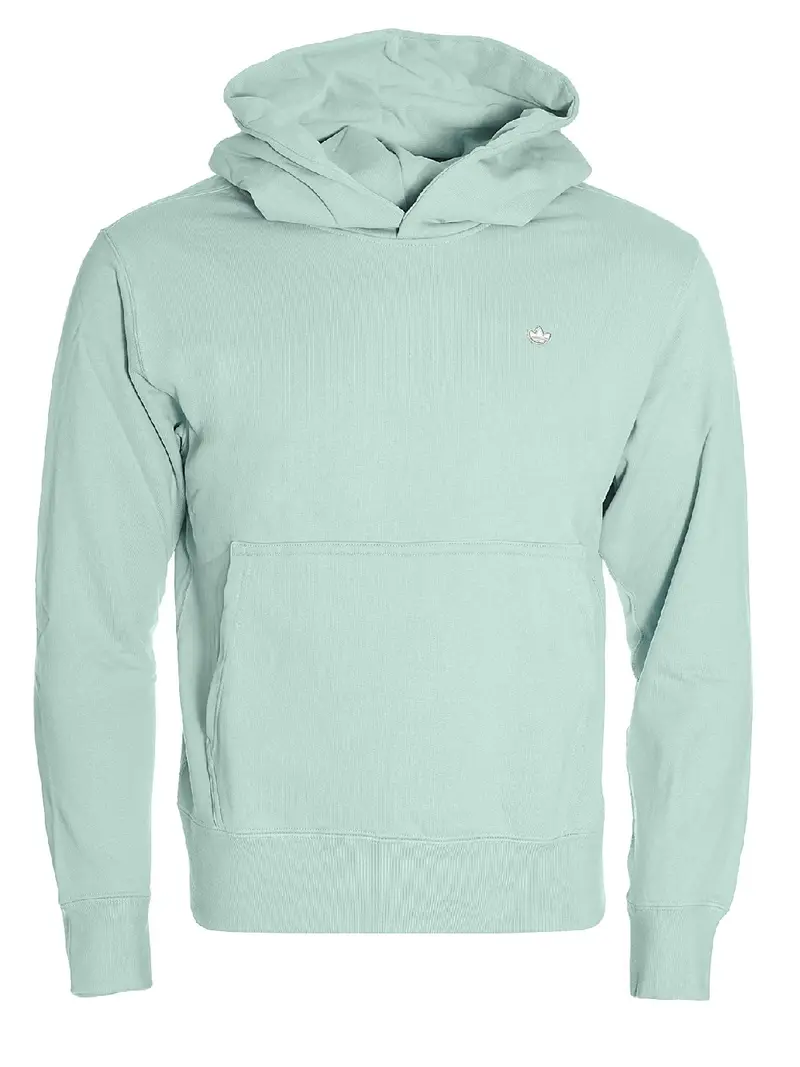 Felpa Adidas modello GN3382 con cappucci e logo patch felpa Adidas GN3382  VERDE