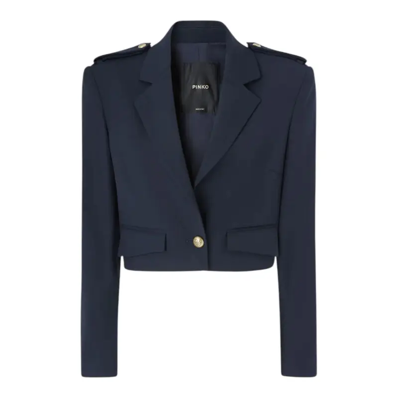 Giacca Donna cropped con alamari